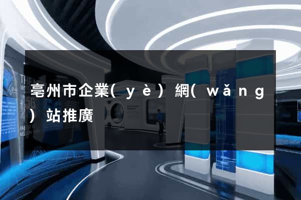 亳州市企業(yè)網(wǎng)站推廣