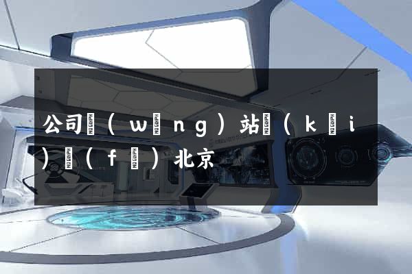 公司網(wǎng)站開(kāi)發(fā)北京