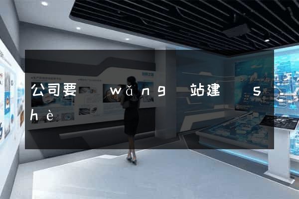 公司要網(wǎng)站建設(shè)