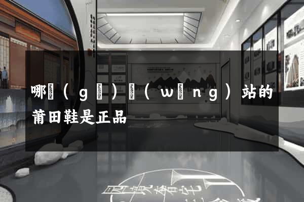 哪個(gè)網(wǎng)站的莆田鞋是正品