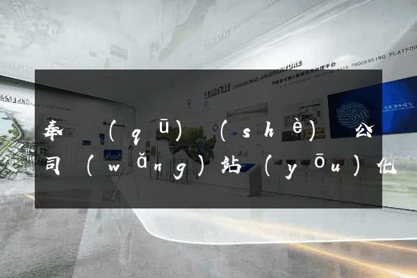 奉賢區(qū)設(shè)計公司網(wǎng)站優(yōu)化