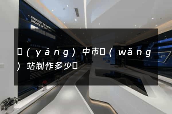 揚(yáng)中市網(wǎng)站制作多少錢