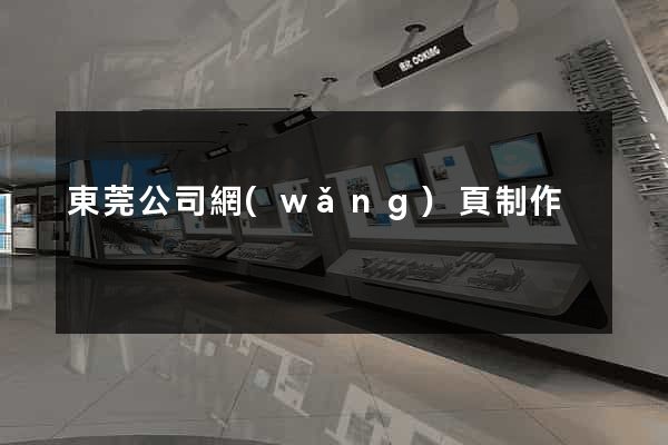 東莞公司網(wǎng)頁制作