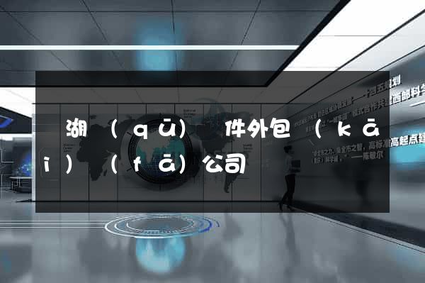 濱湖區(qū)軟件外包開(kāi)發(fā)公司