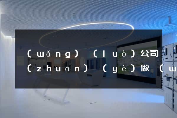 網(wǎng)絡(luò)公司專(zhuān)業(yè)做網(wǎng)站