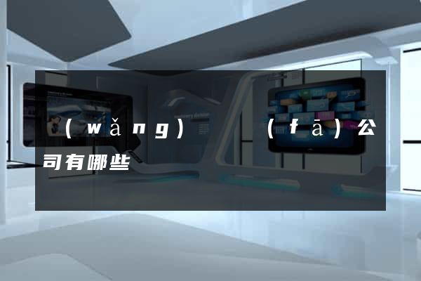 網(wǎng)頁開發(fā)公司有哪些