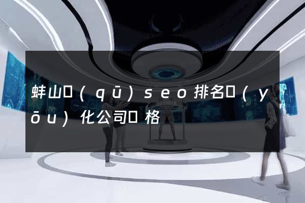 蚌山區(qū)seo排名優(yōu)化公司價格