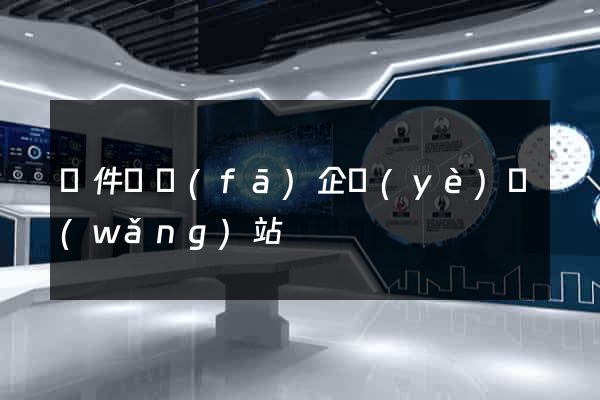 軟件開發(fā)企業(yè)網(wǎng)站