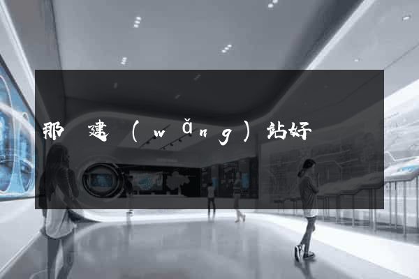 那個建網(wǎng)站好