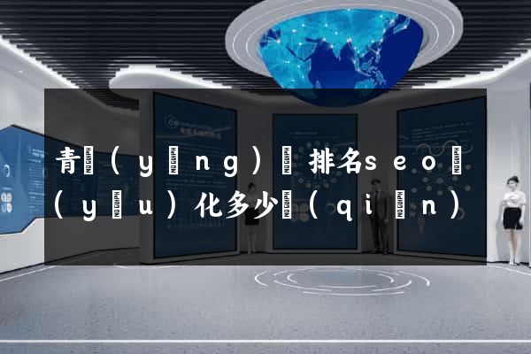 青陽(yáng)縣排名seo優(yōu)化多少錢(qián)