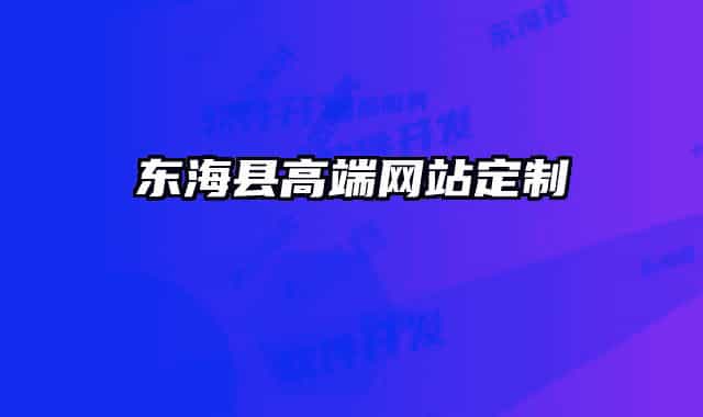 東海縣高端網(wǎng)站定制